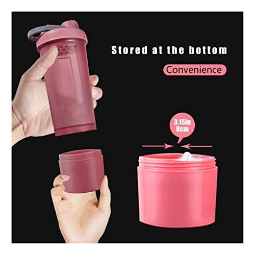 Vrouw sport wei eiwit shaker fles water fles meisje BPA Gratis lekbestendig gym fitness training sport voedingsfles - Image 8