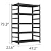 Notmise Metal Garage Shelving Unit, Heavy Duty Adjustable Storage Shelves, Steel Shelving, 3000 lbs Capacity, Industrial Shelves for Heavy Tools and Equipment, 5Tier-47.2