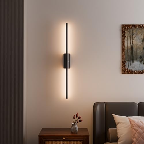 Image of Murphy Glow Line 12W LED Wall Highlighter | 3-in-1 Color Changing (Cool White /Natural White /Warm White) | Premium Black Aluminium Body | Pack of 2 | 2 Year Warranty