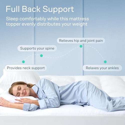 Niagara Sleep Solution 100% Cotton Top Cooling Mattress Topper - Queen Size - 3