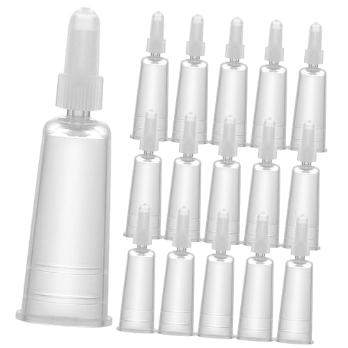 MOLUCKFU 50pcs Set Ampule Lador Mini Dispensing Tips Applicator Tips Caps Replacement Dispensing Tips Bottle Tips Tiny Dispensing Tips Transparent Plastic
