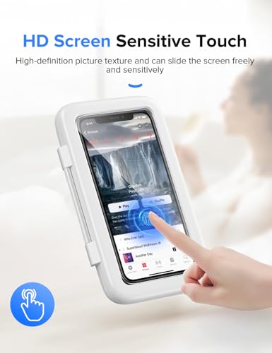 image for LC-dolida Shower Phone Holder Waterproof, 480° Rotatable Adjustable B