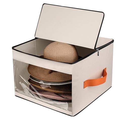 kushon Upgraded Hat Storage Box for Women & Men,Closet Hat