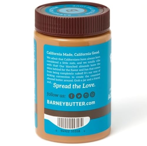 Barney Butter Almond Butter, (Smooth, 16oz)