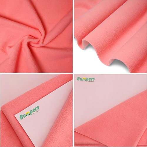 Image of Bumpers Waterproof Quick Dry Protector Dry Sheet|Breathable and Hypoallergenic Ultra Soft Fitted Baby Bed Protector Sheet for Toddler Children|King Size (XXL, 260x200cm, Salmon Rose)