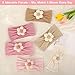 lucdnc 6 Pcs Baby Girls' Headbands Gifts for Newborn Infant Toddler Handmade Soft Comfortable Elasticity Nylon Baby Flower Hairbands Essentials Accessories
