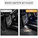 Car Door Lights Projector, 2PCS Retro Boho Car Door Projector Lights Universal Welcome Courtesy Ghost Shadow Lamp Fit for All Car Models Retro Boho