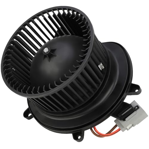 Image of OCPTY AC Blower Motor Fit for Ford Mustang 2015-2023 2015 2016 2017 2018 2019 2020 21 22 23, OE Replaces-700327,PM4489,FR3Z19805 B,FR3Z19805A A /C Blower Motor with Fan Cage Air Conditioner HVAC w /Fan