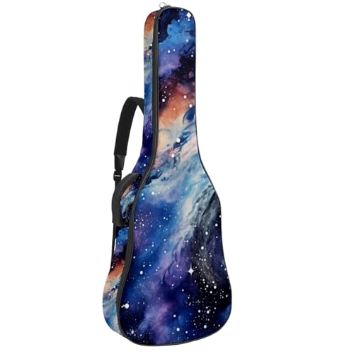 Étui guitare acoustique 109 cm sac à dos guitare basse étanche multicolore