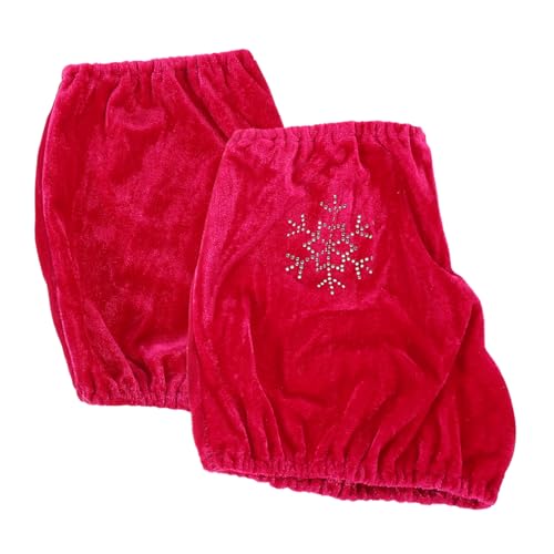 GANAZONO 1 Par Fundas para Patines Protecciones Skate Cuchillas Patines Hombres Acolchado Azulejos patineta Fundas Protectoras para Botas de Patinaje Cubierta de Patines de Hielo Tela Rosa