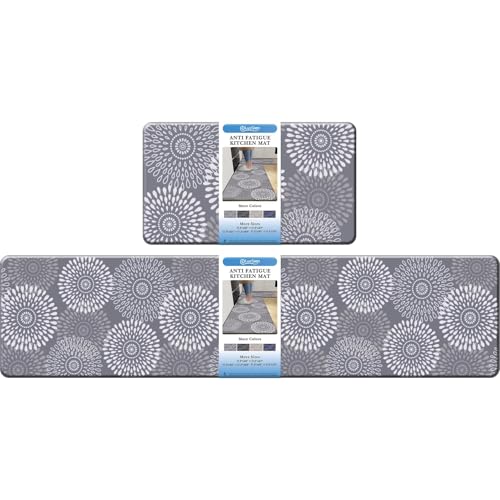 LuxStep Kitchen Mat Cushioned Rugs Anti-Fatigue Mats for Kitchen Floor,Waterproof Non-Slip Mats and Rugs Set for Office,Floor,Laundry 17.3