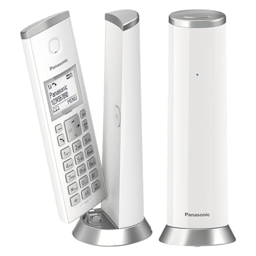Panasonic KX-TGK222 Designer Cordless Phone, with answerphone, call blocker and do not disturb mode - White
