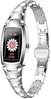 Smart Watch for Women, Waterproof Fitness Tracker with Blood Pressure Heart Rate Blood Oxygen Sleep Monitor Message Notification Sport Pedometer, Smartwatch Bracelet for iOS Android Phones(Silver)