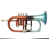 Flugel Horn 4 Value BB Pitch Orange And Green Colour