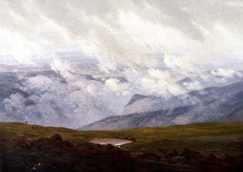 Impression d'affiche Nuages en mouvement Caspar David Friedrich toile 60x90cm
