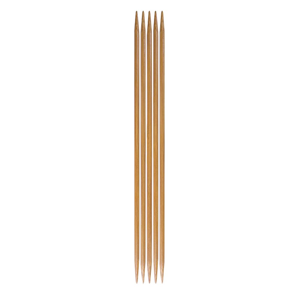 Knitting Pins: Double-Ended: Set of Five: Bamboo: 15cm x 3.25mm