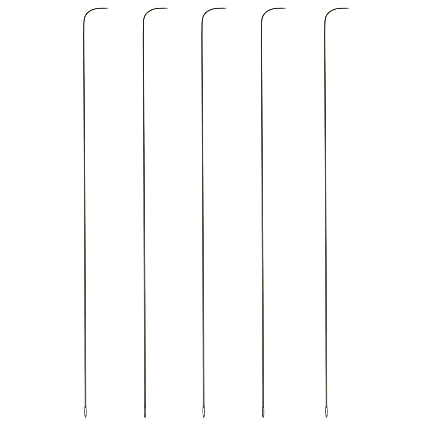 E-outstanding 5PCS Curved Beading Needle, Needle String Stainless Bead Spinner Needle for Spin String Bead