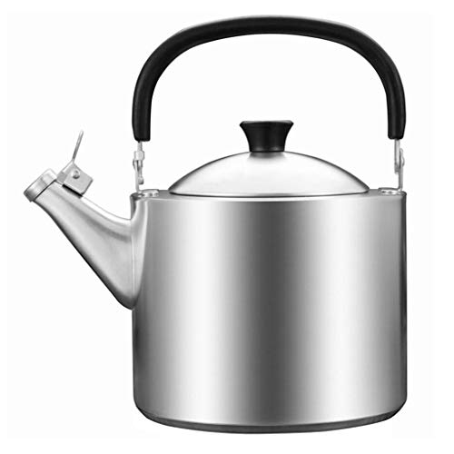 3.5L Herd Teekessel 304 Edelstahl Pfeife Wasserkocher Flache Unterseite Tee Kaffee Gas Induktionsherd Universal 18 * 26 cm MUMUJIN Cover