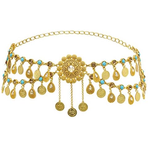 NSLS Crystal Rhinestone Dress Belt Bikini Body Chain Belly Dance Indian Beach Gypsy Waist Chain Jewelry for Women Cover