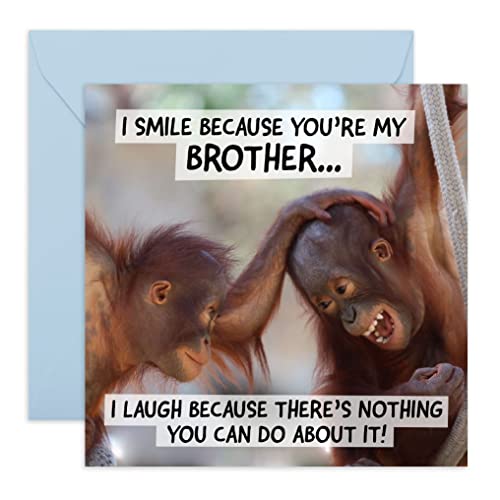 Carte anniversaire pour homme humour idéale pour animer la fête de votre frère