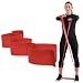 TheraBand CLX Resistance Band with Loops, Fitness Band for Home Exercise and Full Body Workouts, Portable Gym Equipment, Best Gift for Athletes, Individual 5 Foot Band, Red, Medium, Beginner Level 3