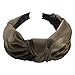 Produktbild Kakoop Damen Stirnband mit gedrehtem Knoten, Retro-Stil, niedlich, einfarbig, breites Stirnband für Zuhause, Outdoor, Turban für Mädchen, Haardekoration