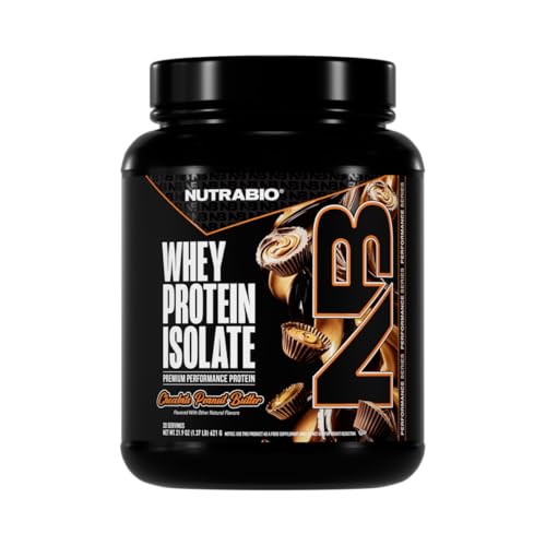 Image of NutraBio 100% Whey Protein Isolate Protein Powder, 25g Protein with Complete Amino Acid Profile, Non-GMO, Soy & Gluten Free,Low Carb,Low Calorie Whey Protein Powder,Chocolate Peanut Butter,20 Servings