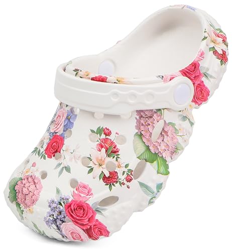 Image of INMINPIN Kids Girls Boys Clogs Garden Shoes Toddler Slides Sandals Children Water Shower Beach Pool Slippers Indoor Outdoor