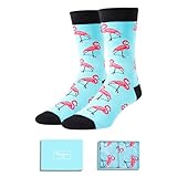 HAPPYPOP Flamingo Gifts for Men - Crazy Funny Flamingo Socks Animal Lover Socks for Teen Boys