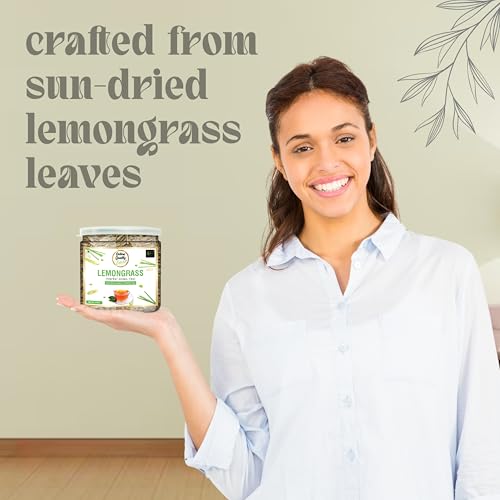 Image of Online Quality Store Natural Lemongrass Herbal Tea - 50g | Lemongrass Leaves | Caffeine-Free