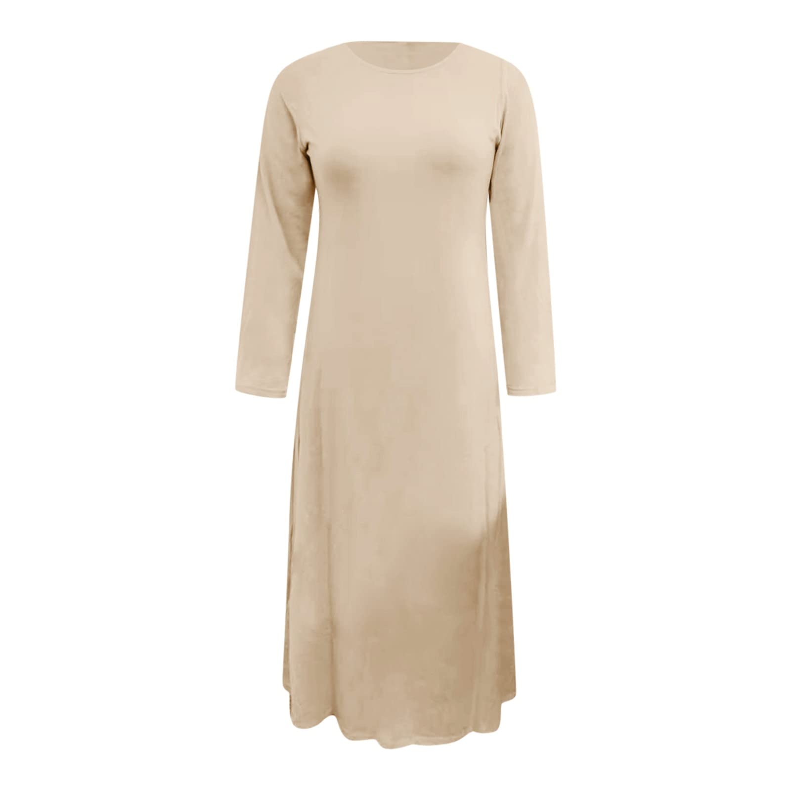 Genérico Vestido largo para mujer, noche, informal, cóctel, floral, elegante, talle alto, holgado, bohemio fiesta, boda, playa, atuendo casual verano A214
