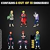 P.M.I. Naruto Shippuden Collectible Mini Figures 6 Pack Deluxe Box | Anime Action Toy Set Featuring Team 7 Ninjas, Akatsuki, Legendary Sannin & Rare Shinobi (Assortment D) - Image 3