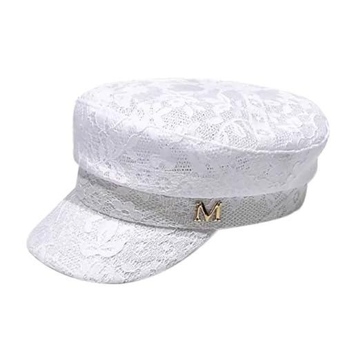 Béret printemps et été blanc pour femme qui recherche confort et style ajouré