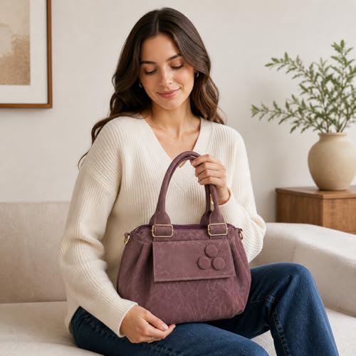 Image of Elegant Women's Handbag | Premium PU Leather Shoulder Bag with Zipper Closure | Stylish Top Handle Purse for Daily Use & Party
