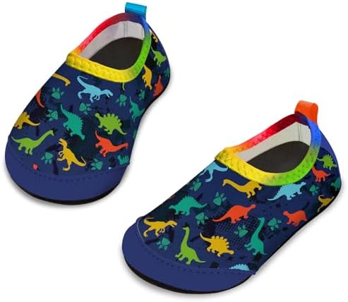 APOLTER Baby Boys and Girls Swim Water Shoes Barefoot Aqua Socks Non-Slip for Beach Pool Toddler Kids