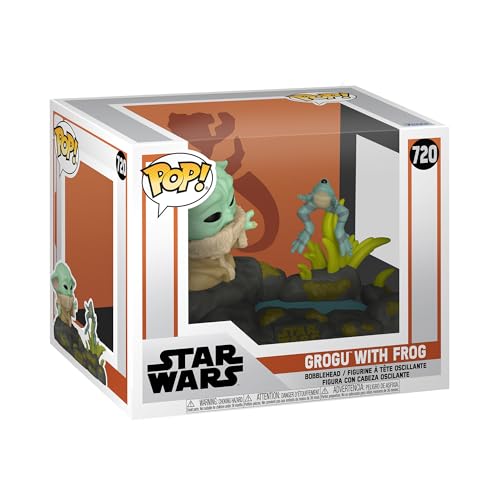 Funko Pop! Deluxe: The Mandalorian - Grogu (The Child, Baby Yoda) mit Frog...