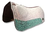 Southwestern Equine OrthoRide Made in USA Premium All Wool Build up, Saddle Pad Western, Classic Con