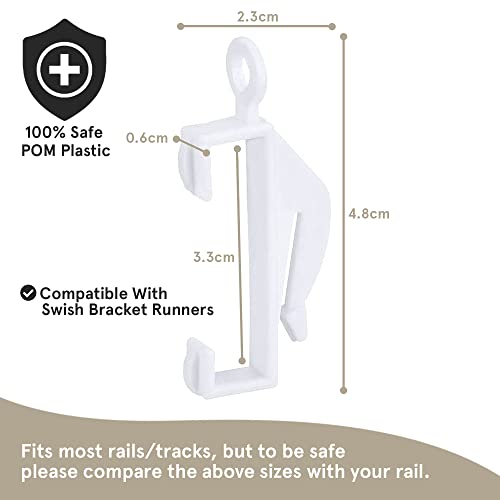 Smith’s® Glider Hooks, White, 48mm by 23mm - Image 3