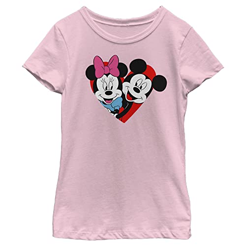 Image of Disney Girls' Mickey Minnie Heart