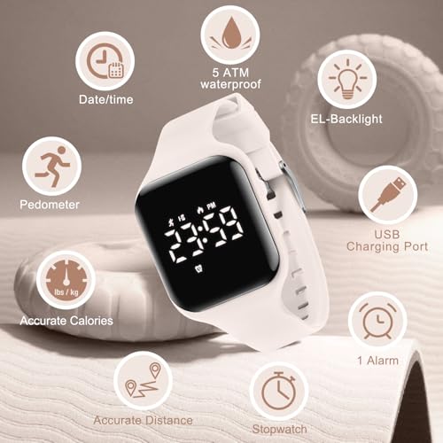 Image of BEN NEVIS Kids Watch, Digital Watch for Boys Girls, Sport Watch with Fitness Tracker, Alarm Clock, Stopwatch, No App and Waterproof, Watch for Kids Ages 5-12