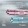 VARTA Lampe Torche LED incl. 1x pile AA, Lipstick Light, lumière, lampe de poche avec dragonne, boîtier en aluminium et poignée en caoutchouc, facile à trouver - brille dans le noir, turquoise #5