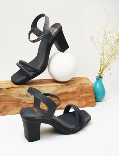 Image of SilverArrow womens Twilight Drift Heeled Sandal | Block Heel |Fashion Sandals |Toe Strap | Design perfect for Casual /Outdoor /Party