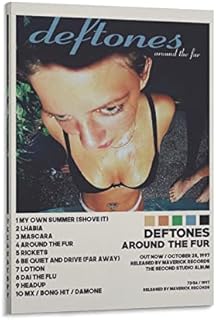 Deftones Around The Fur American Band Posters Art Deco Picture Print for Bedroom Hoom Decor for Teen Girls 12x18inch(30x45cm)