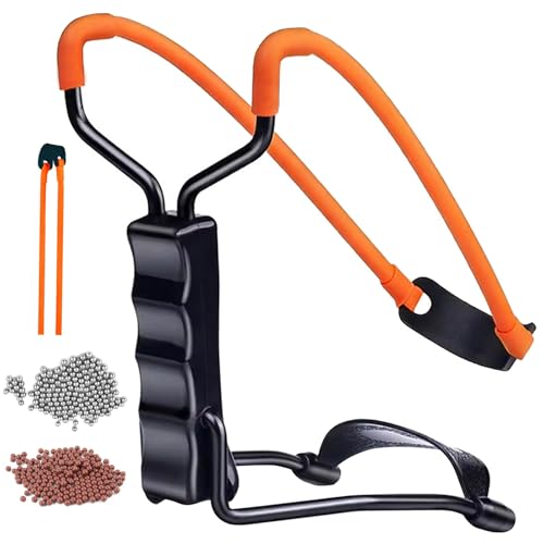 Professional Slingshot Set-A Classic Construction Shooting and Hunting Slingshot with a Sturdy Sling...
