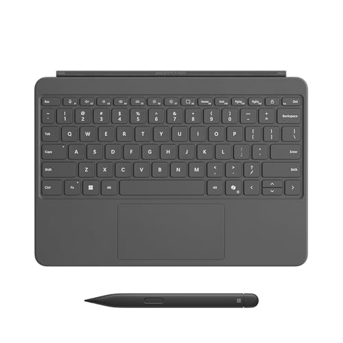 Clavier Microsoft Surface Pro 12'' avec Stylet Surface Slim Pen | Compatible avec Surface Pro 12 Pouces | Ardoise (Clavier AZERTY)