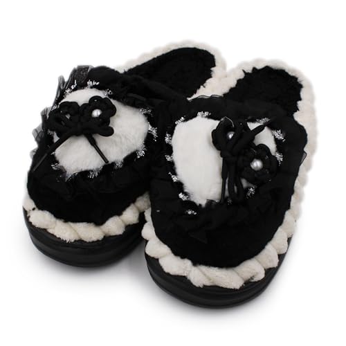 Image of VRITRAZ Women's Comfort Slip On Closed Toe Warm Winter with Cute Design print House Clog Indoor Slipper