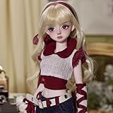 Poupée BJD 1/4 Ball Jointed SD Doll avec Vêtements, Chaussures et Coiffure, Taille 17inch