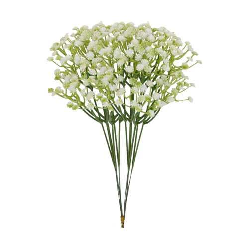 ABAJI Artificial Flower 12PCS Plastic Babys Breath Table Dec