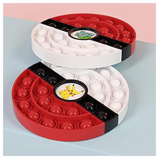 2St Pokemon Poke Ball Pikachu Push Pop Fidget Leksaker För Vuxna Barn Squishy Stress Reliever Autism Behov Squeeze Leksaker 13,5 Cm Opo Väska Förpackning