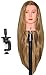 Bellrino 30" (Long and thick) Cosmetology Mannequin Manikin Training Head with Synthetic Fiber with Table Clamp Holder (RITA+C)